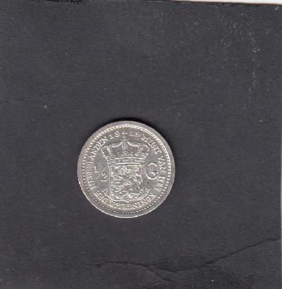 Beschrijving: 1/2 Gulden WILHELMIN